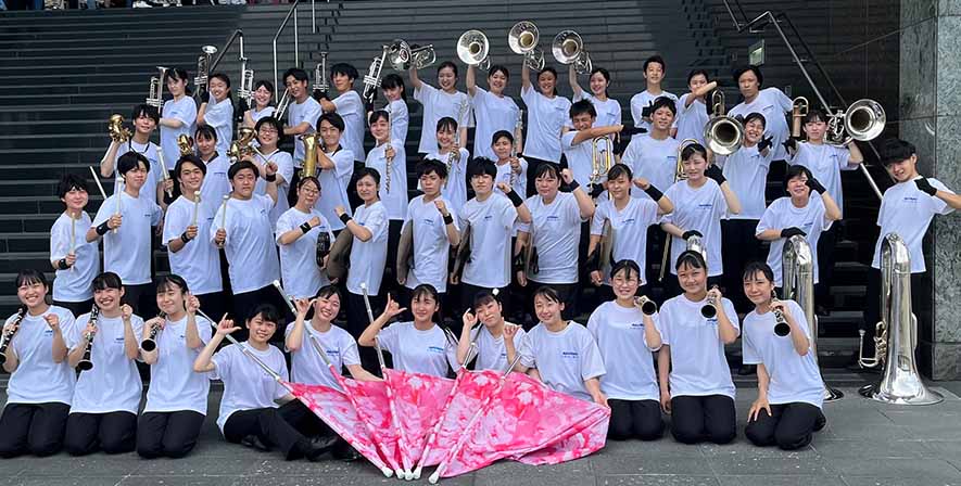 京都明徳高校吹奏楽部によるスタジアムミニコンサート